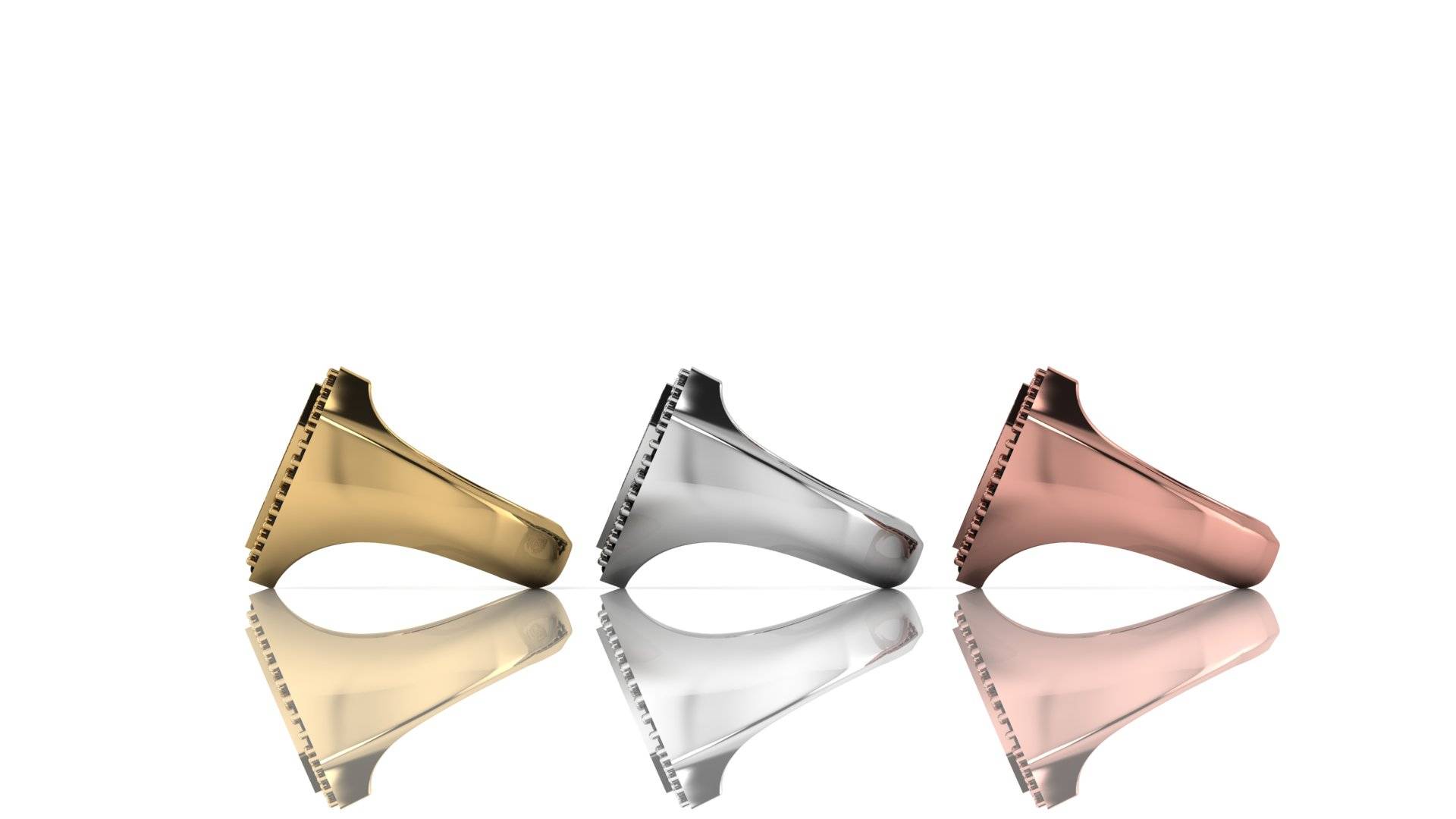 Crest Signet Ring Personalized