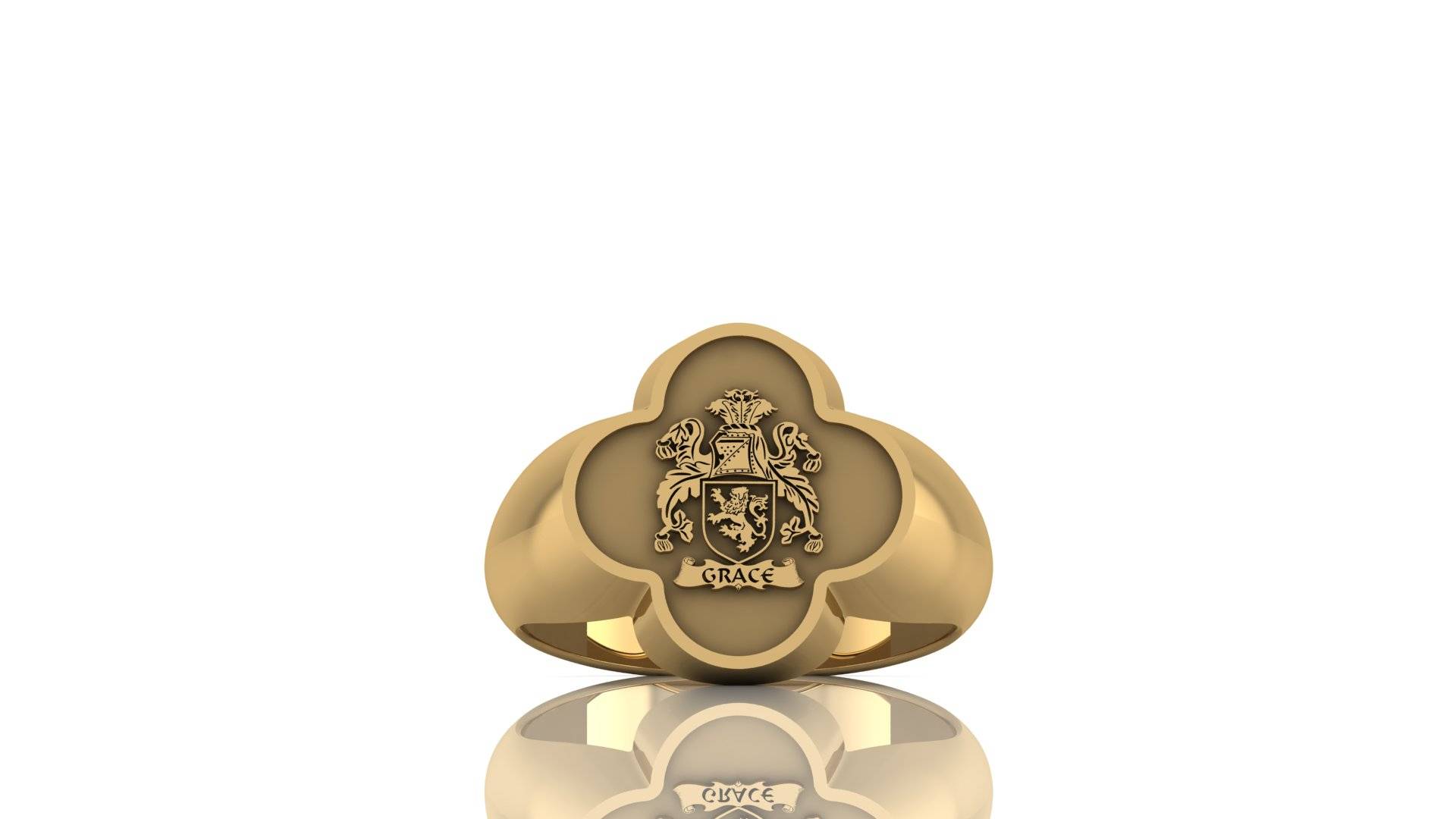 Custom Coat of Arms Crest Ring