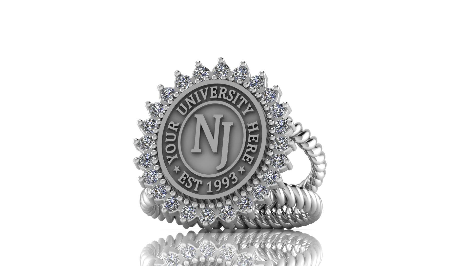 Custom Engraved University Class Ring