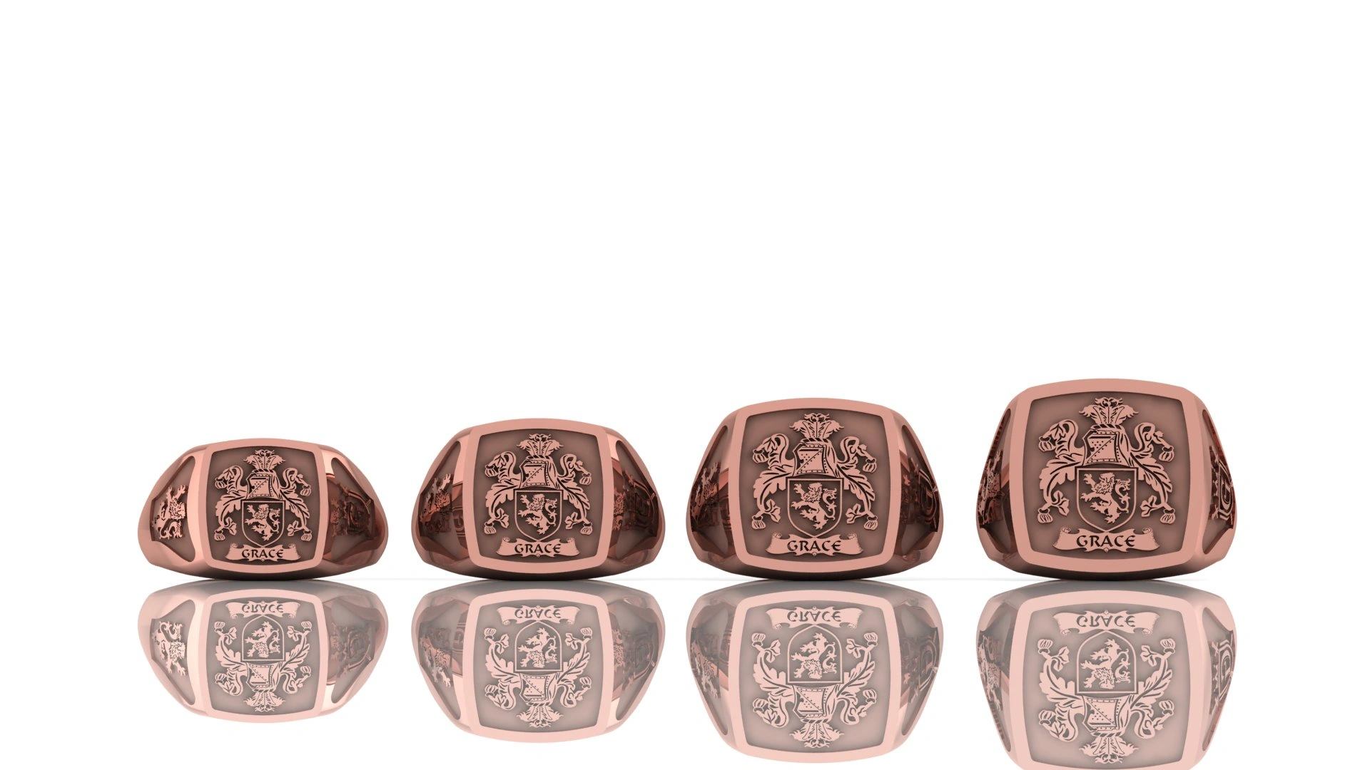 Custom Family Crest Ring – Handcrafted Signet in Silver or Solid Gold