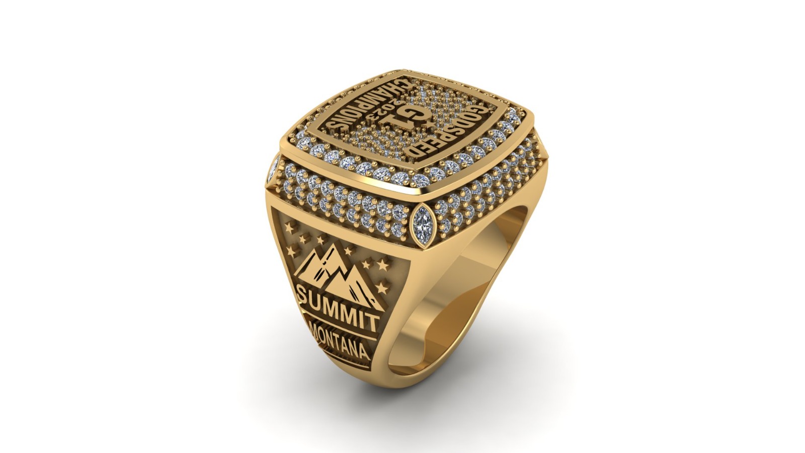 Custom Championship Ring Personalized Champion Ring Gold Silver