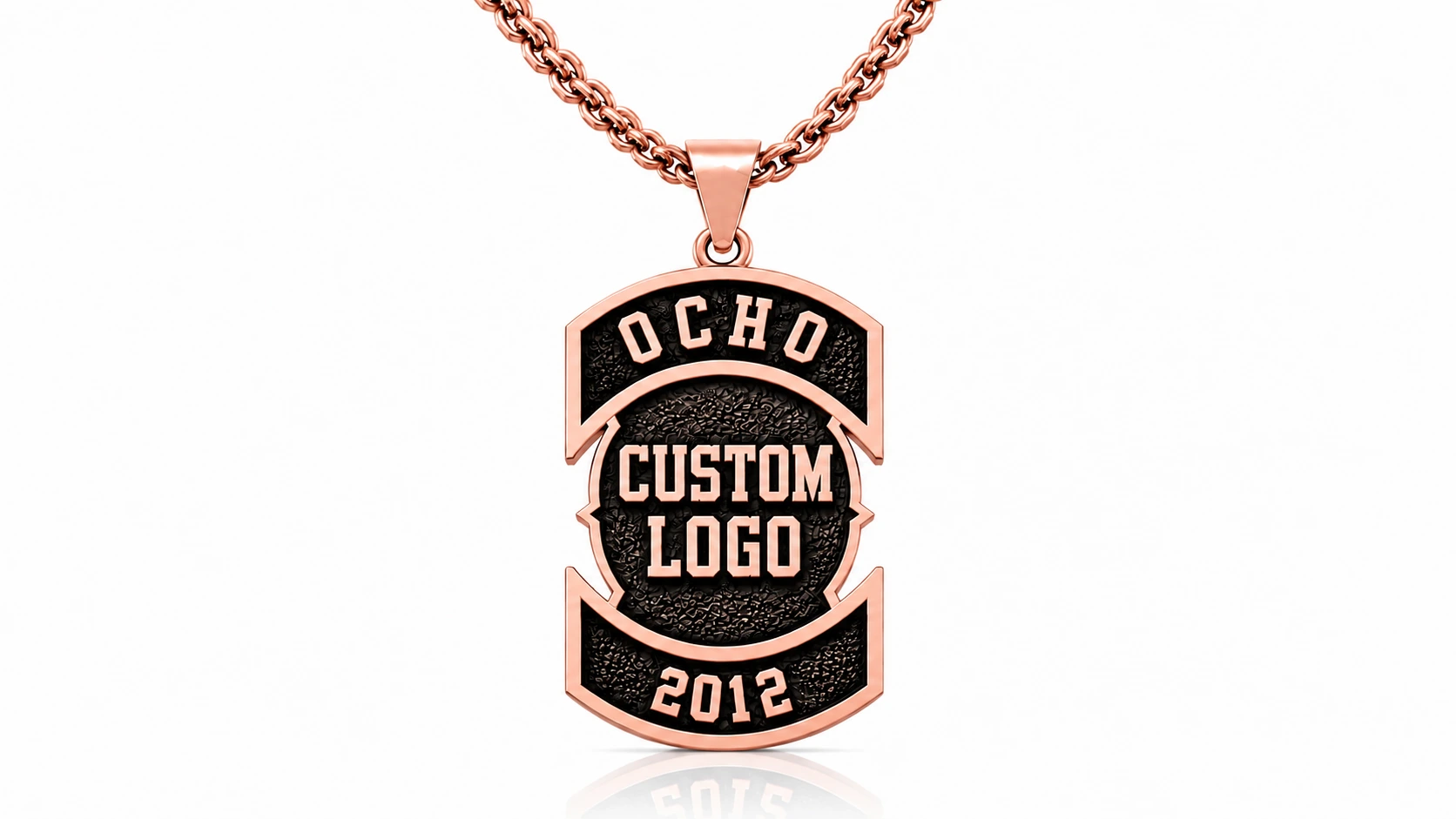 Custom Motorcycle Club Necklace-Personalized Biker Pendant