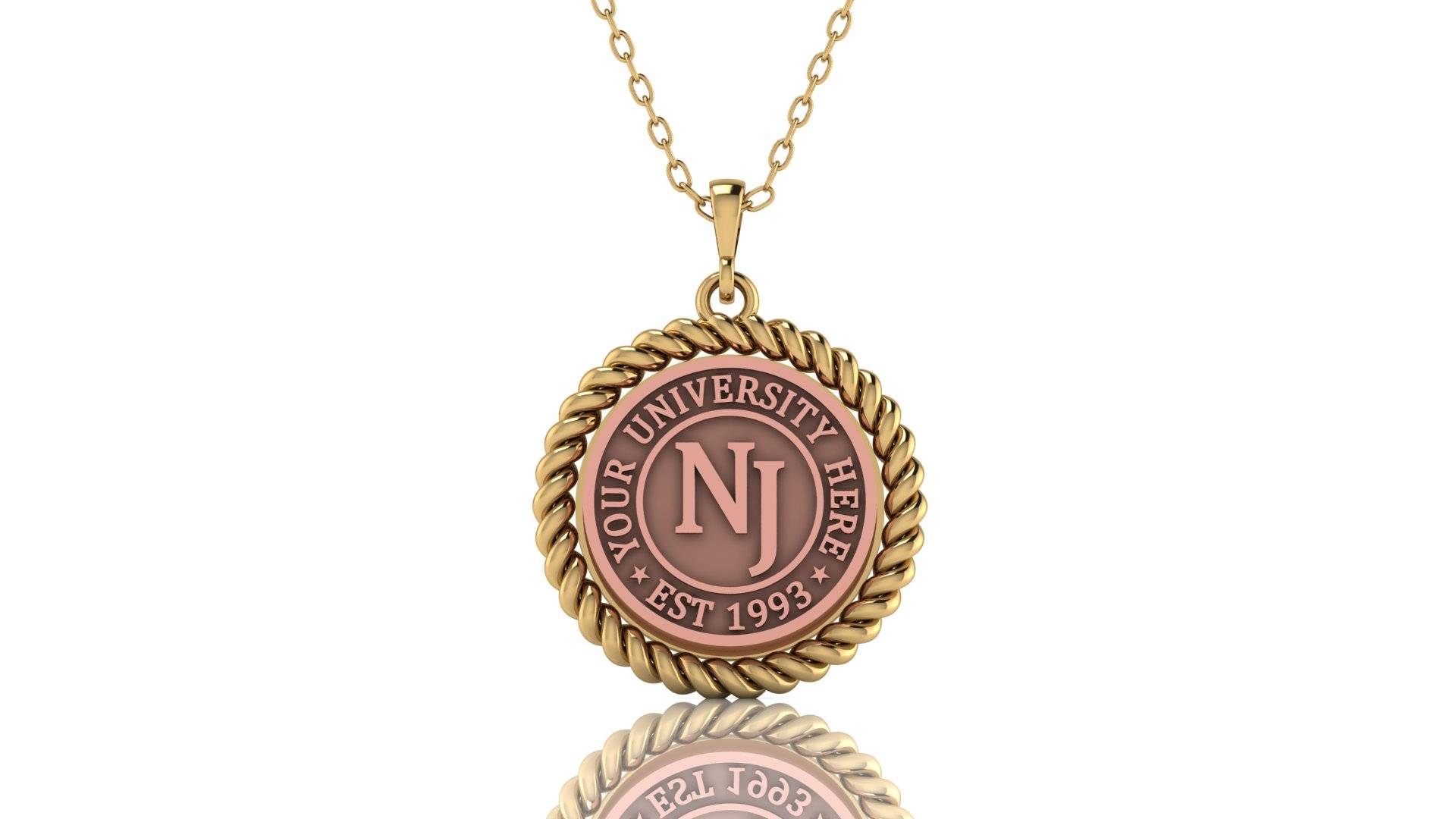 University Necklaces in Gold and Silver