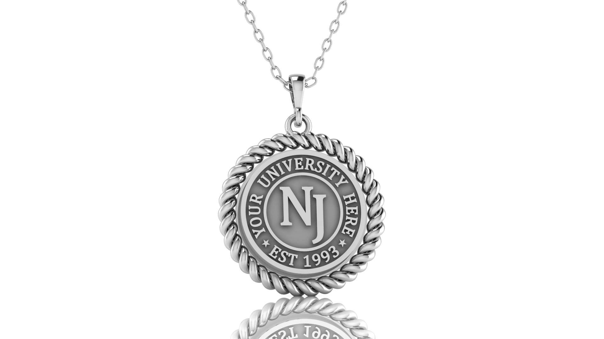 University Necklaces in Gold and Silver