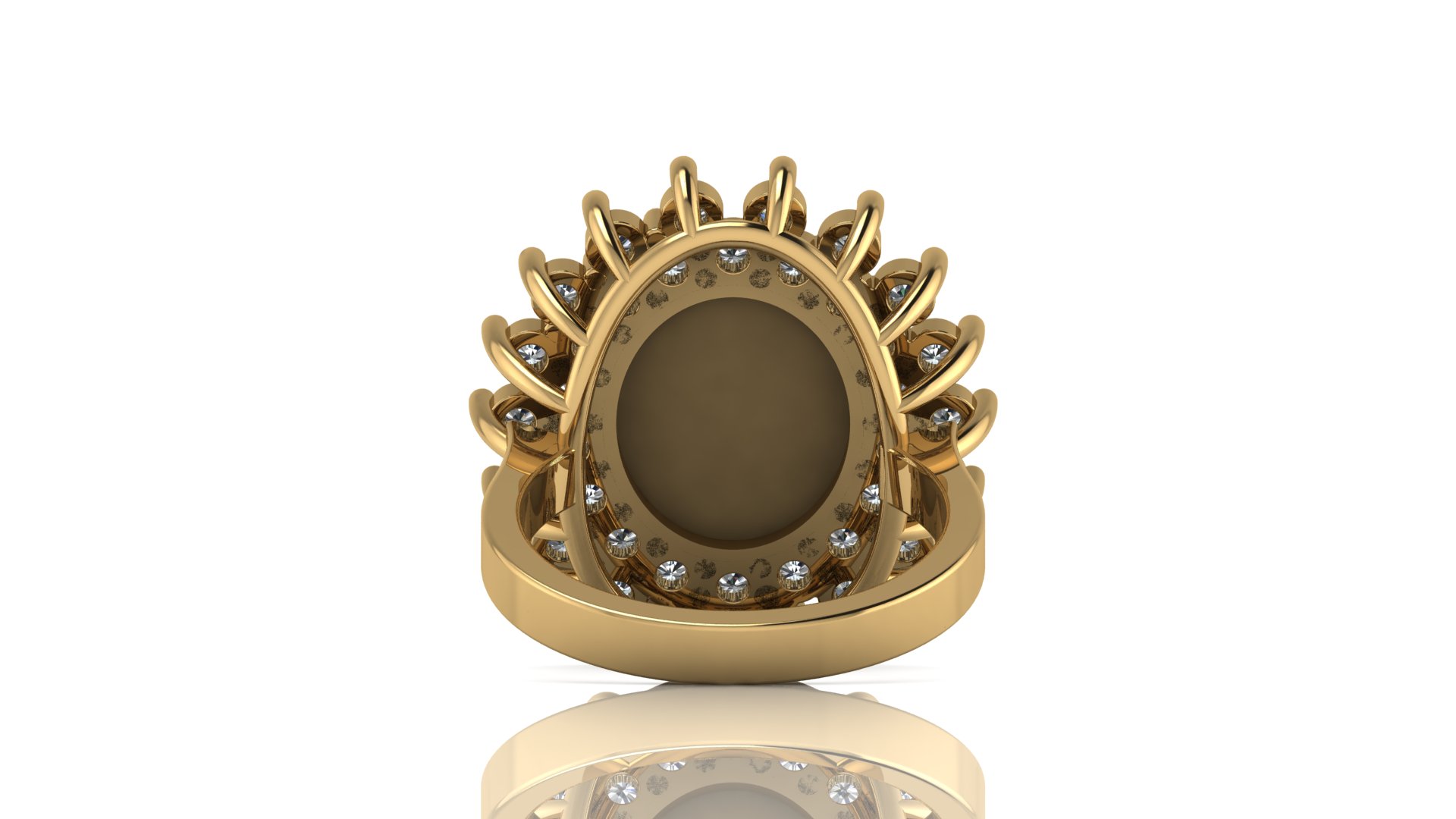 Custom University Class Ring • Personalized College Graduation Ring • Gold