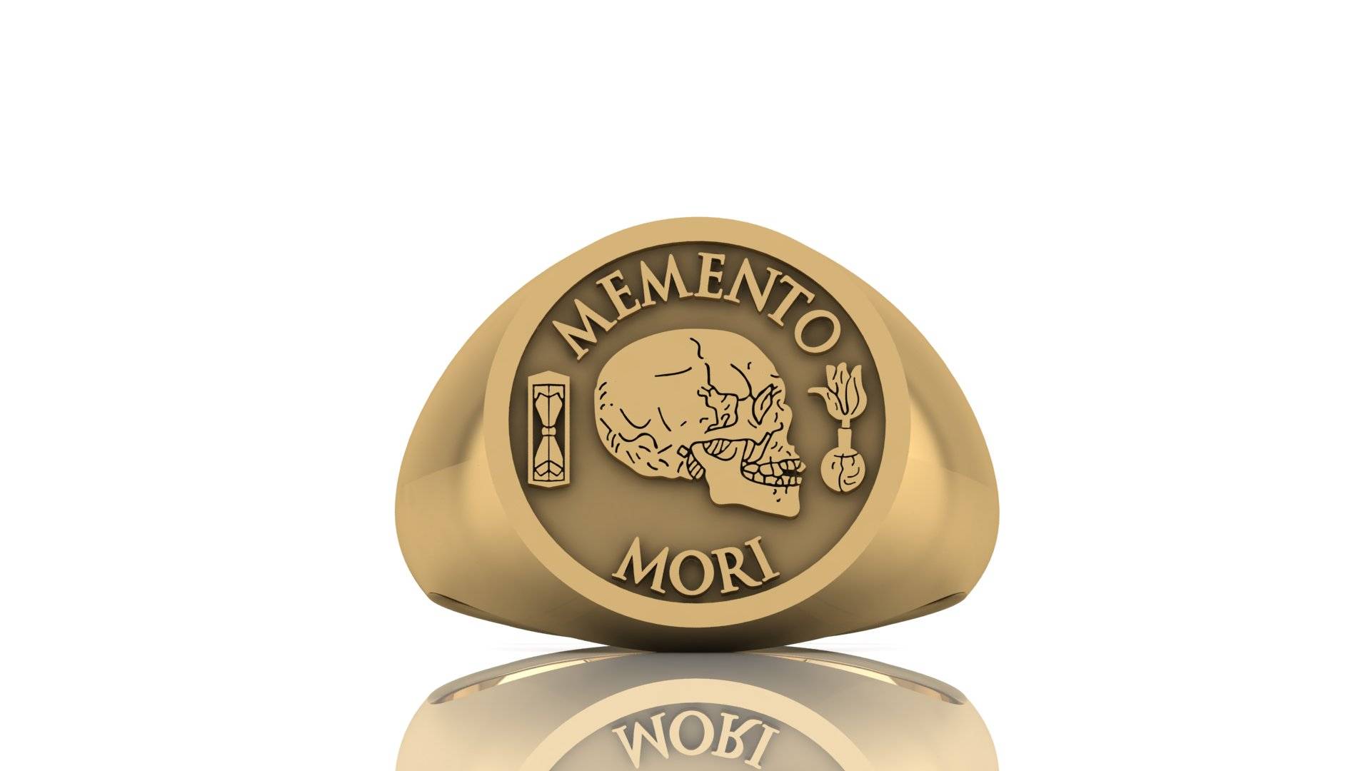 Memento Mori Ring – Gold & Silver | Timeless Reminder
