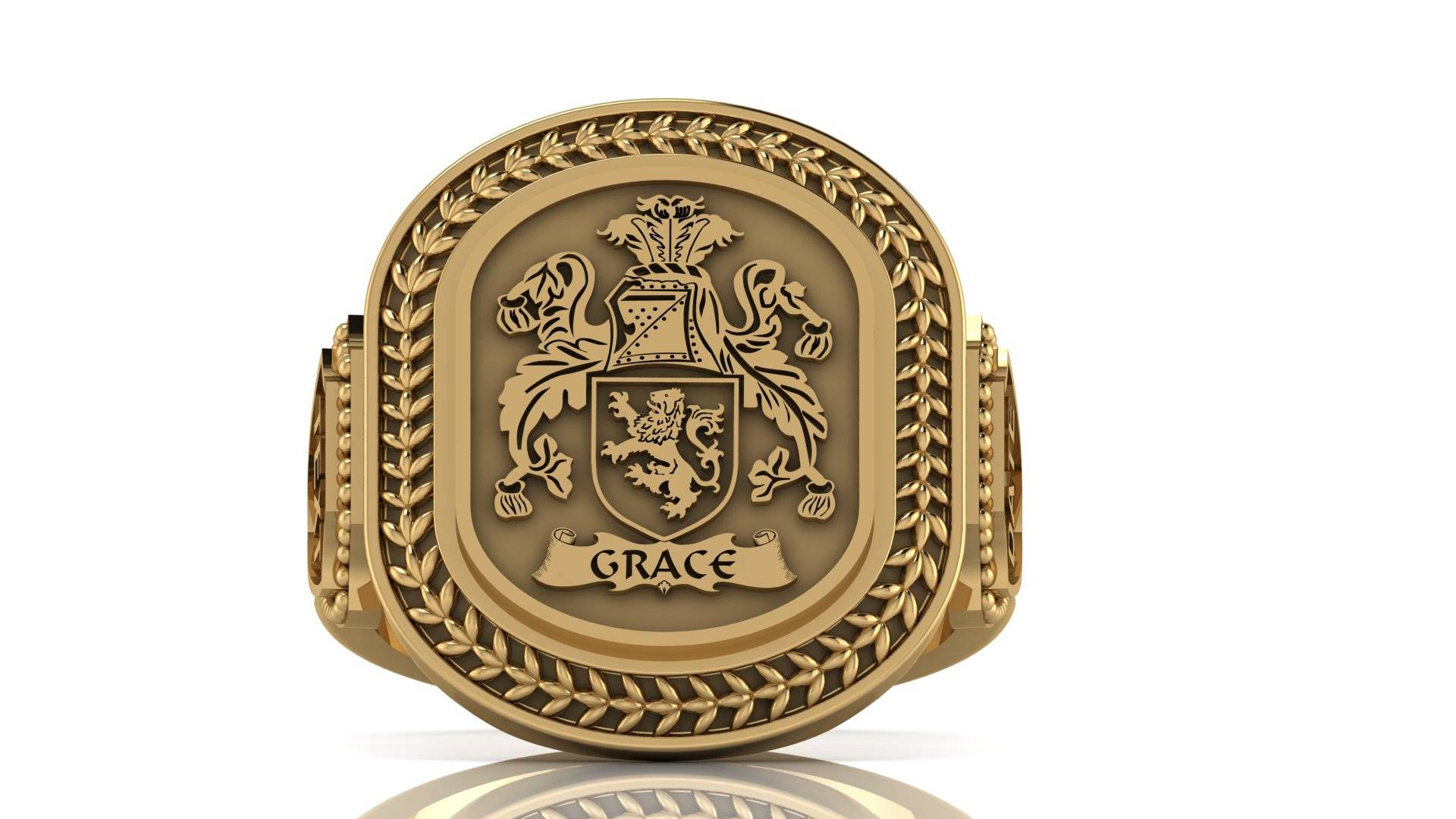 Personalized Family Crest Ring