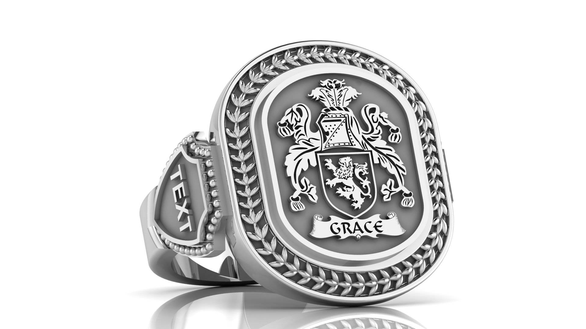 Personalized Family Crest Ring