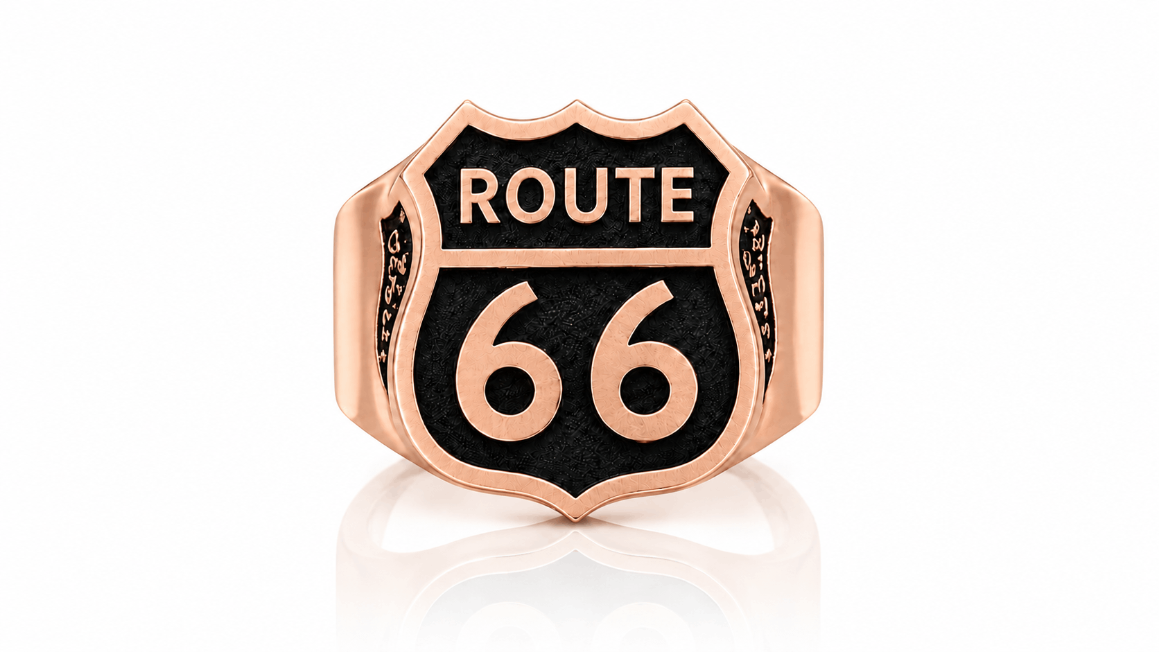 Personalized Motorcycle Club Ring-Custom Biker Signet Ring for Men