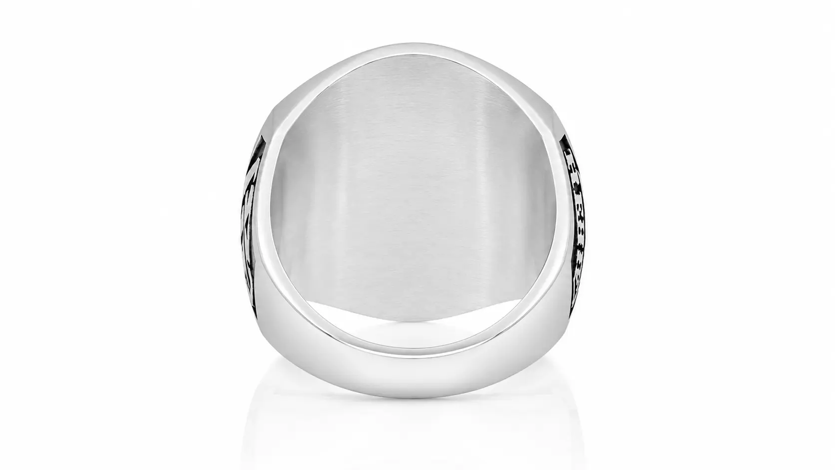 Personalized Motorcycle Club Ring-Custom Biker Signet Ring for Men