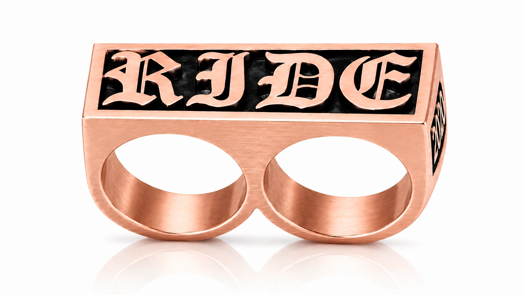 Personalized Motorcycle Club Ring-Custom Biker Signet Ring for Men