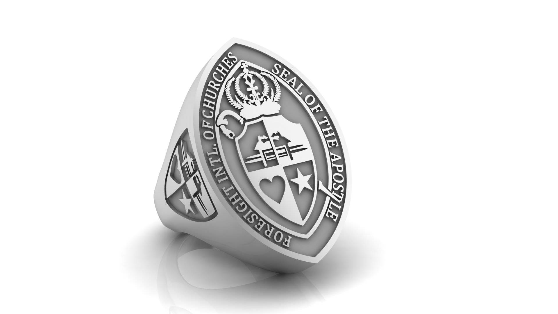 Luxury Bishop Ring – Solid Gold or Sterling Silver Ecclesiastical Design