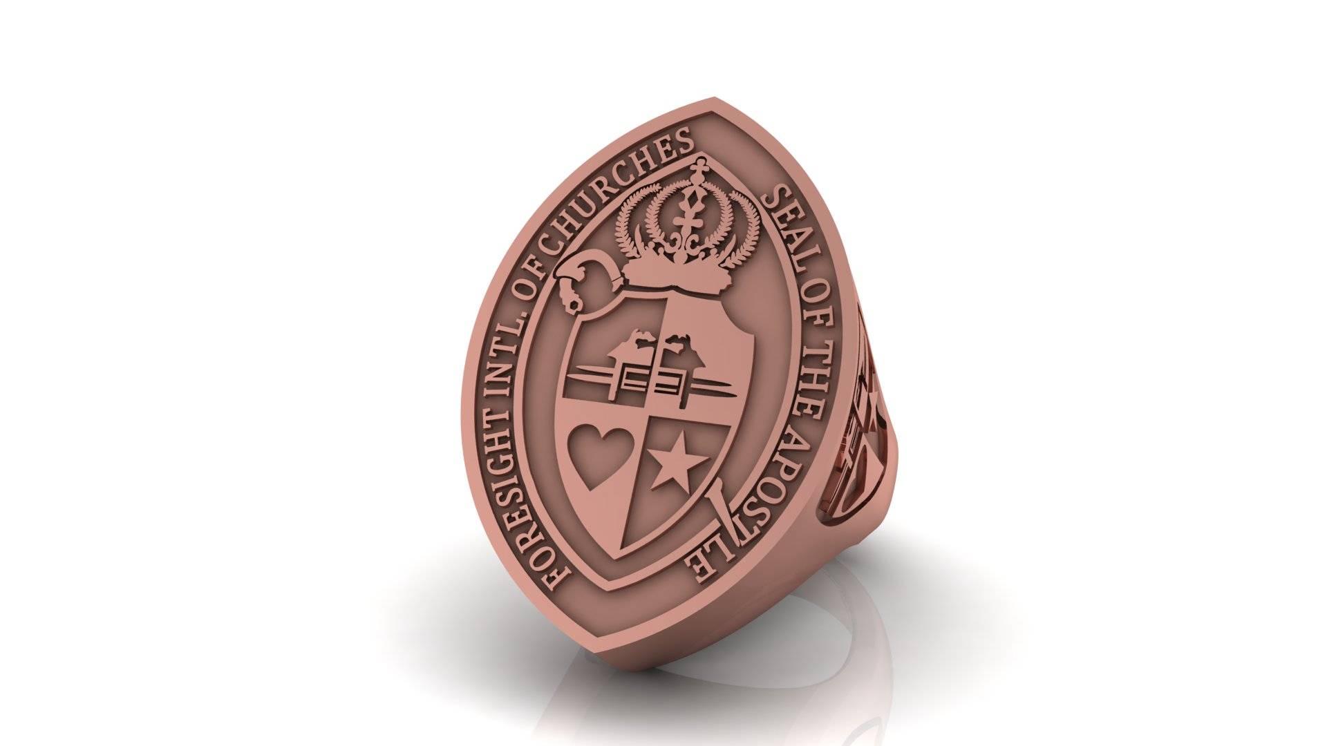 Luxury Bishop Ring – Solid Gold or Sterling Silver Ecclesiastical Design