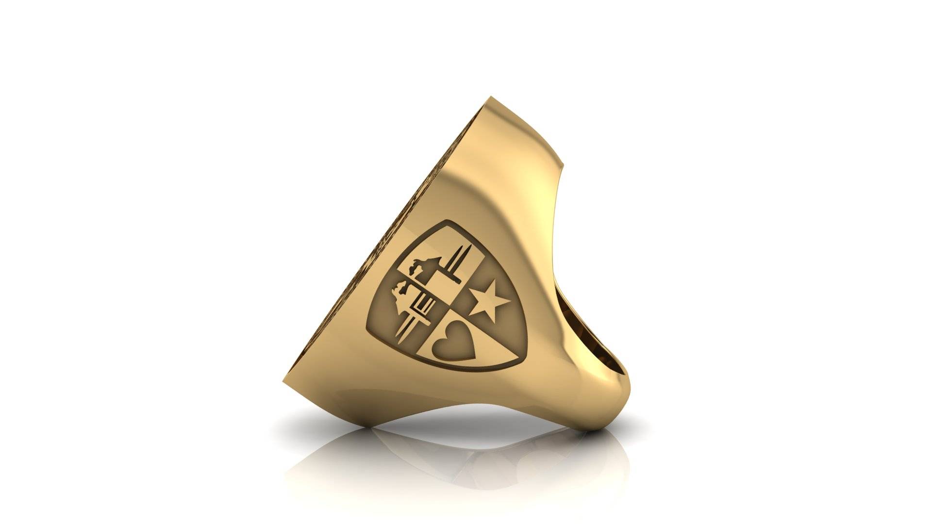 Luxury Bishop Ring – Solid Gold or Sterling Silver Ecclesiastical Design