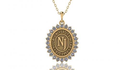 Gold & Silver University Pendant Necklaces