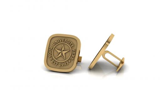 Custom University Class Ring • Personalized College Graduation Ring • Gold 
