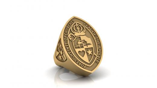 Luxury Bishop Ring – Solid Gold or Sterling Silver Ecclesiastical Design